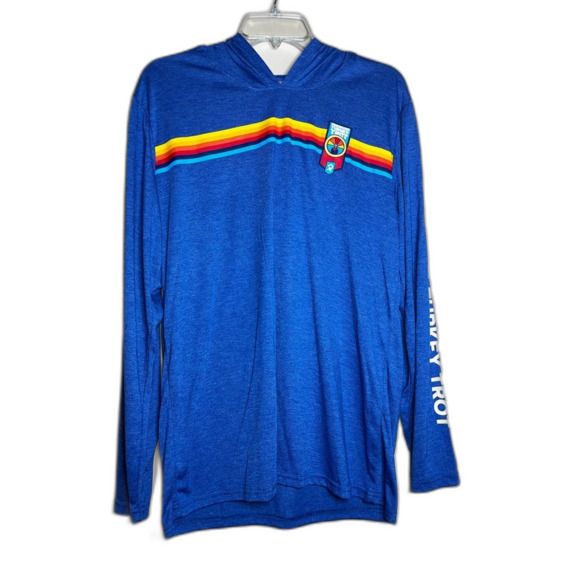 American Turkey Trot Blue Hoodie unisex L - Picture 1 of 5